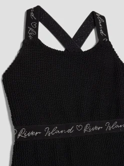 Badkleding|River Island Elastic Textured Swimsuit