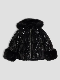 Jassen En Jacks*River Island Girls Sequin Puffer Coat