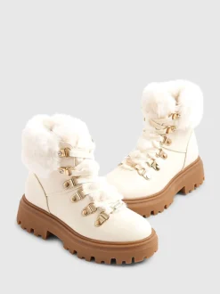 Boots*River Island Lace Up Hiker Boots