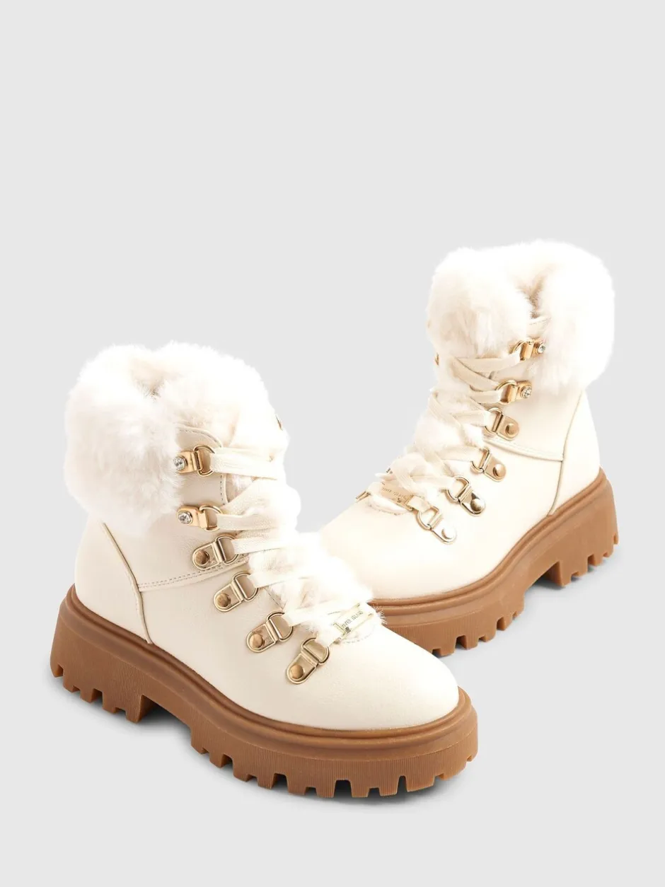 Boots*River Island Lace Up Hiker Boots