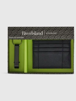 Portemonnees|River Island Leather Card Holder Gift Set