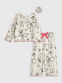 Nachtkleding En Pyjama's|Pyjama's*River Island Long Sleeve Mono Bow Pyjamas