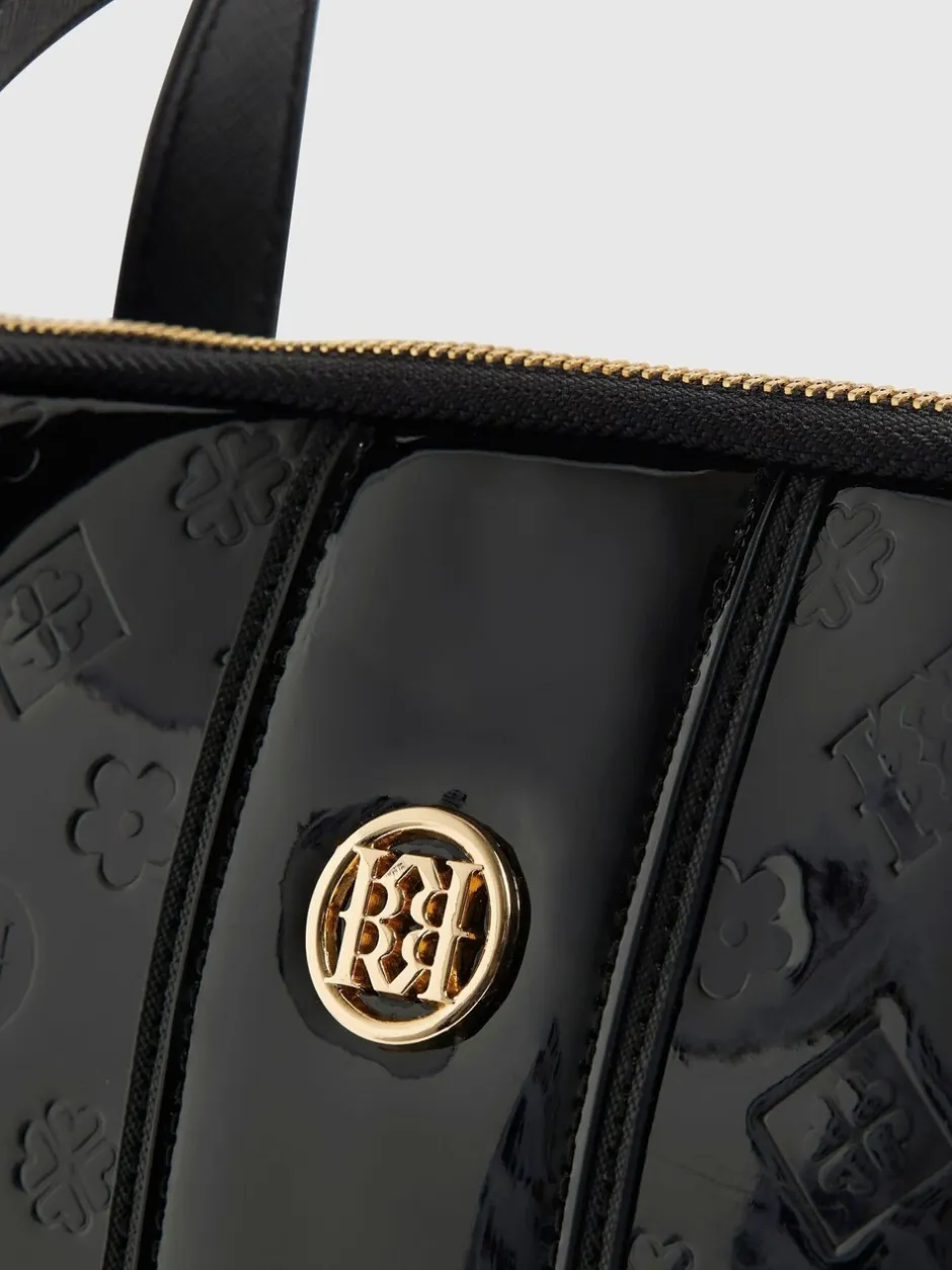 Tassen En Portemonnees*River Island Patent Monogram Laptop Case Bag