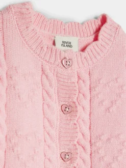 Gebreide Kleding|River Island Peplum Knitted Bow Cardigan and Legging Set