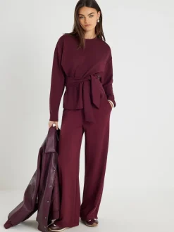 Hoody's En Sweatshirts|River Island Tie Front Premium Top