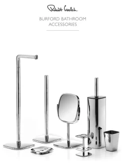 Badkameraccessoires|Robert Welch Burford vloertoiletrolhouder