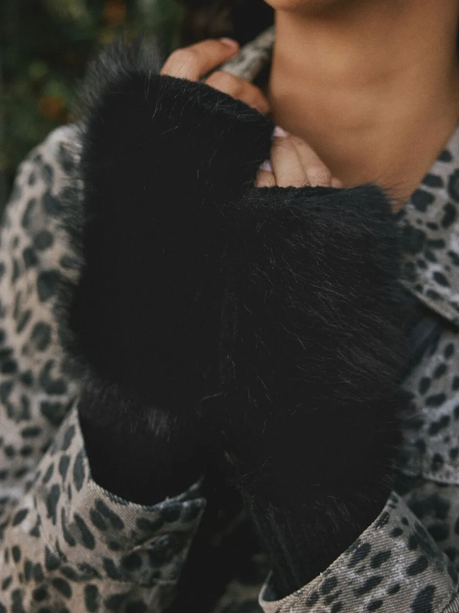 Mutsen, Handschoenen En Sjaals|Rockett St George Faux Fur Handwarmers Gloves