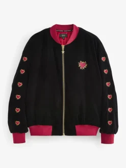 Jassen En Jacks*Rockett St George fluwelen bomberjack met borduursels