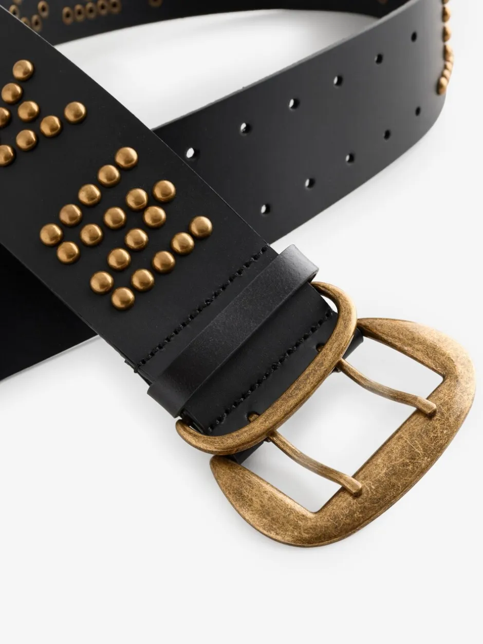 Ceintuurs|Rockett St George Leather Magic and Star Dust Chunky Studded Belt