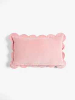 Kussentjes En Plaids|Kussentjes En Plaids*Rockett St George Ooh La La Scalloped Velvet Slogan Cushion