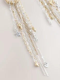 Sieraden|Rockett St George Star Charm Hoop Drop Earrings