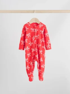 Babypakjes En Babypyjama's|Next Rode strik - 2-weg slaappakjes met ritssluiting, set van 3 (0-2jr)