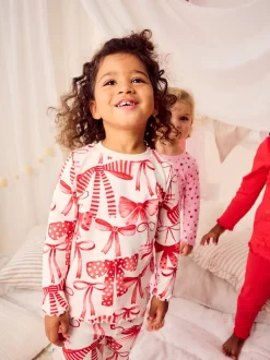 Nachtkleding En Pyjama's|Pyjama's*Next Rode strik/Hart - Verpakking van 3 knusse pyjama's (9 mnd-16 jr)