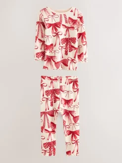Nachtkleding En Pyjama's|Pyjama's*Next Rode strik/Hart - Verpakking van 3 knusse pyjama's (9 mnd-16 jr)