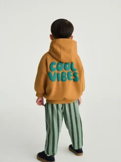 Sets En Combisets|Truien En Breisels|Next - Cool Vibes Printed Hoodie and Joggers Set (3mths-7yrs) Roestbruin
