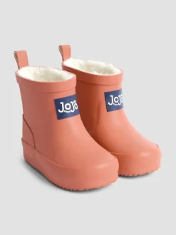 Laarzen|Laarzen*Jojo Maman Bébé - Short Cosy Lined Wellie Boot Roestbruin