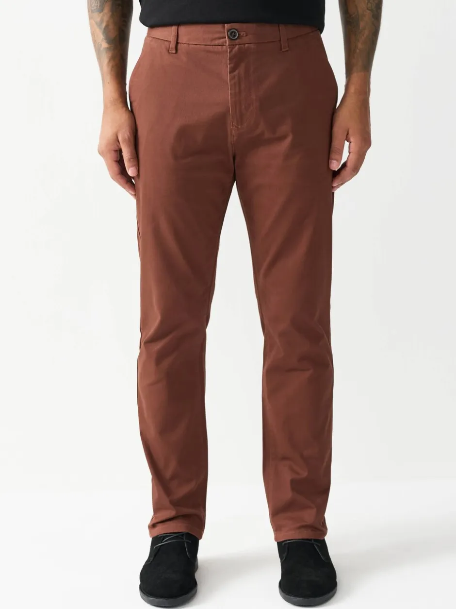 Broeken En Chino's*Next Roestbruin - Slim Fit - Stretchy chino