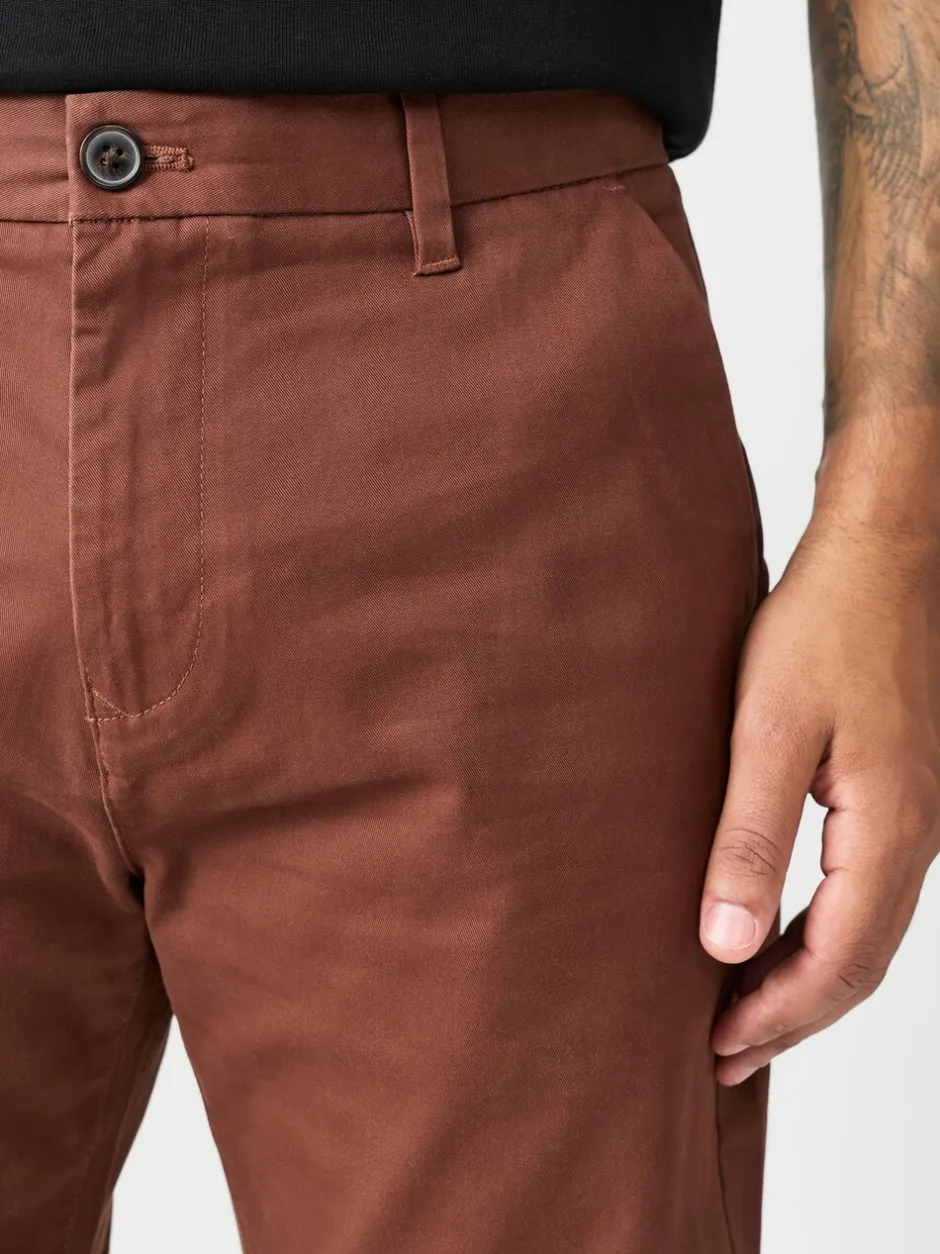 Broeken En Chino's*Next Roestbruin - Slim Fit - Stretchy chino
