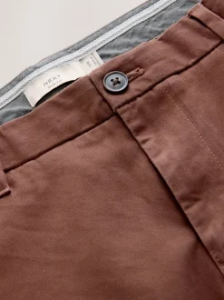 Broeken En Chino's*Next Roestbruin - Slim Fit - Stretchy chino