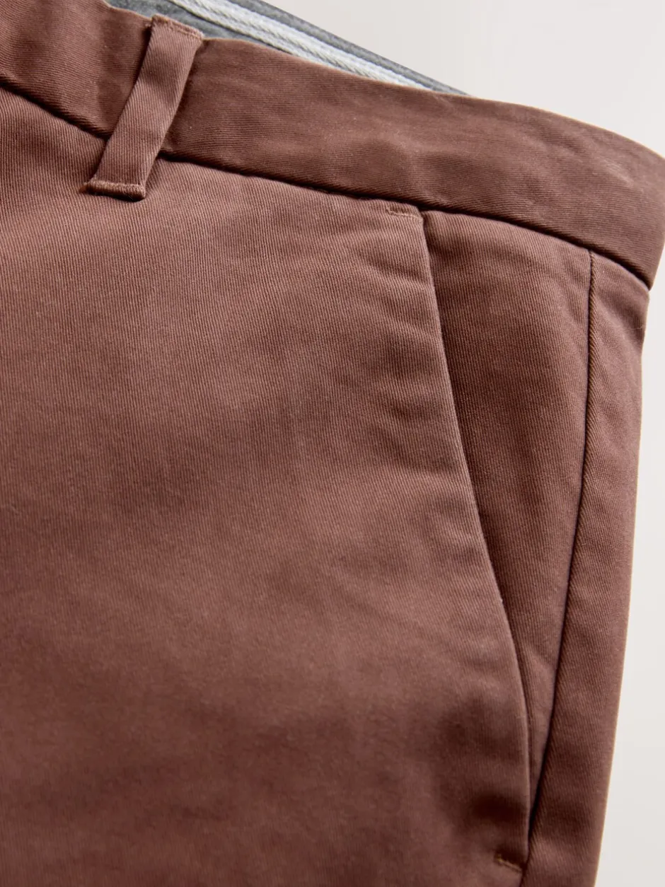 Broeken En Chino's*Next Roestbruin - Slim Fit - Stretchy chino
