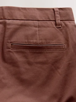 Broeken En Chino's*Next Roestbruin - Slim Fit - Stretchy chino