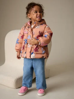 Jassen En Jacks*Next - Shower Resistant Printed Coat (3mths-7yrs) Roestbruin met personage