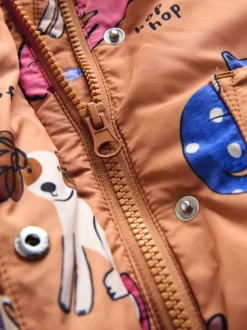 Jassen En Jacks*Next - Shower Resistant Printed Coat (3mths-7yrs) Roestbruin met personage