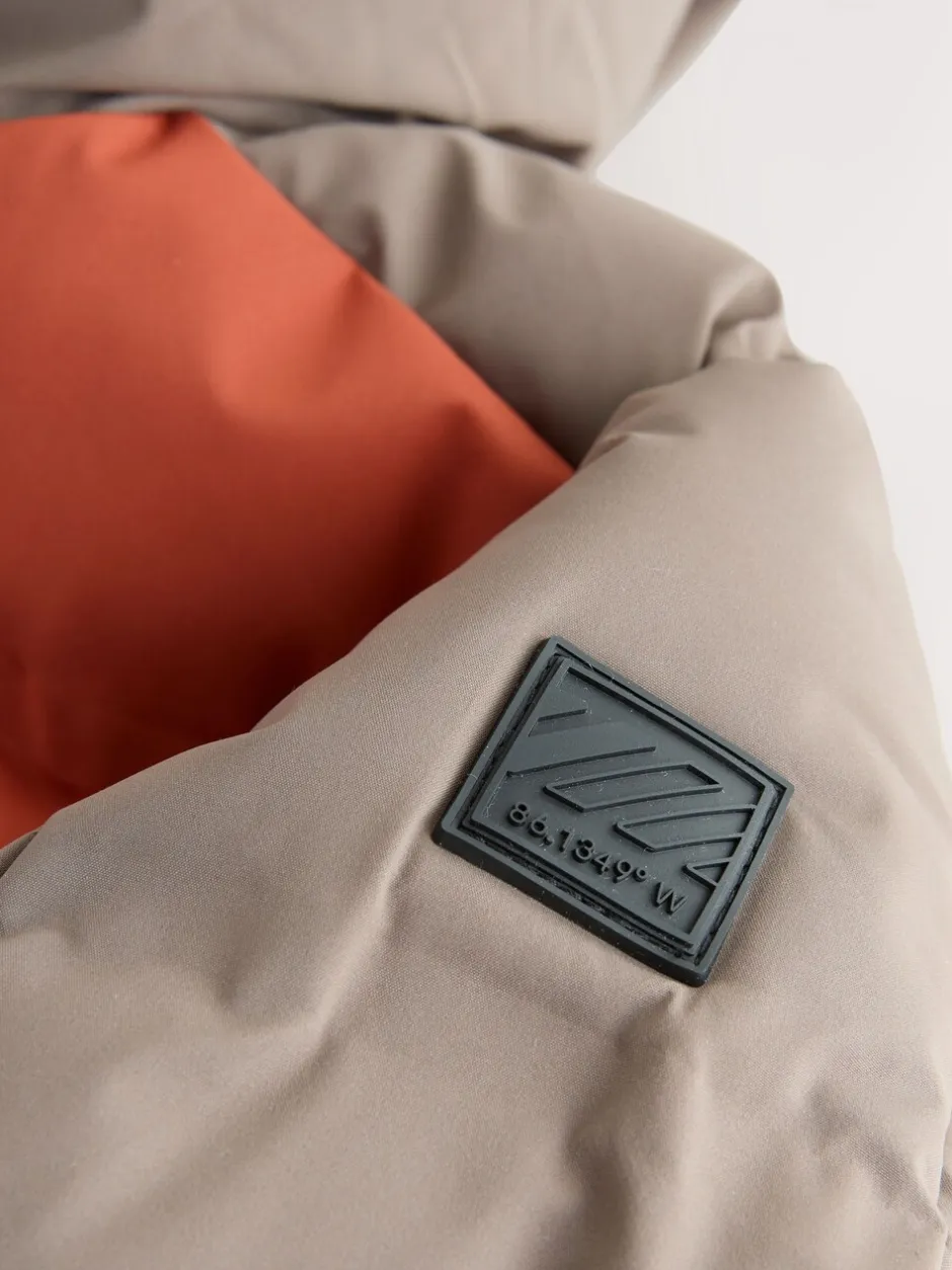 Schoolkleding|Jassen En Jacks*Next Roestbruine Kleurblokken - Regenbestendige gewatteerde jas met microfleece voering (3-17jr)