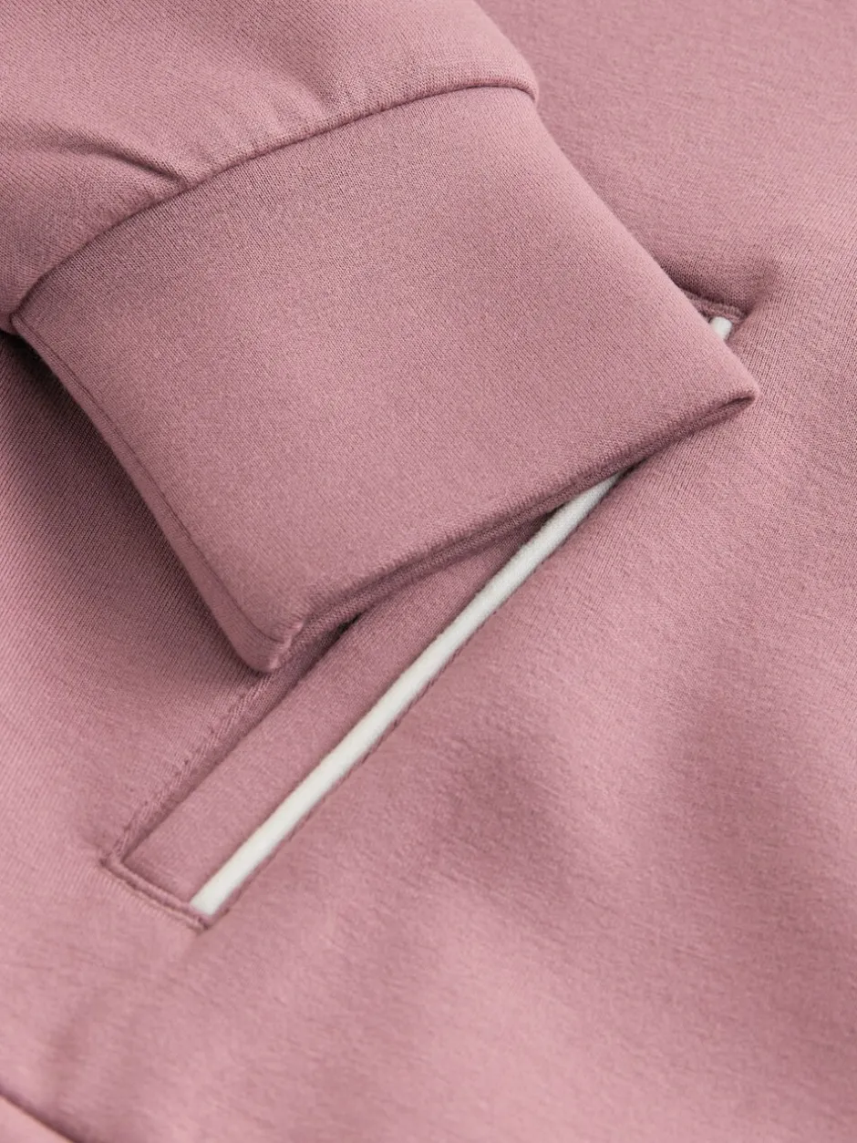 Sweaters En Hoody´S|Next - Set van superzachte joggingbroek met rits, ronde hals en wijde pijpen (3-16jr) Roestbruin-roze