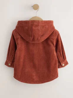 Jassen, Jacks En Kinderwagenpakjes|Jassen En Jacks|Next Roestrood - Set van 2 Pieces van corduroy overshirt en T-shirt Met capuchon (3mnd -7jr)