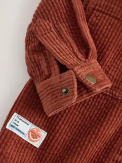 Jassen, Jacks En Kinderwagenpakjes|Jassen En Jacks|Next Roestrood - Set van 2 Pieces van corduroy overshirt en T-shirt Met capuchon (3mnd -7jr)