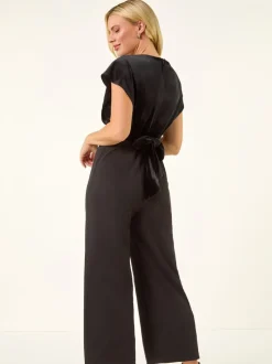 Jumpsuits En Playsuits|Roman Petite Velvet Contrast Jumpsuit