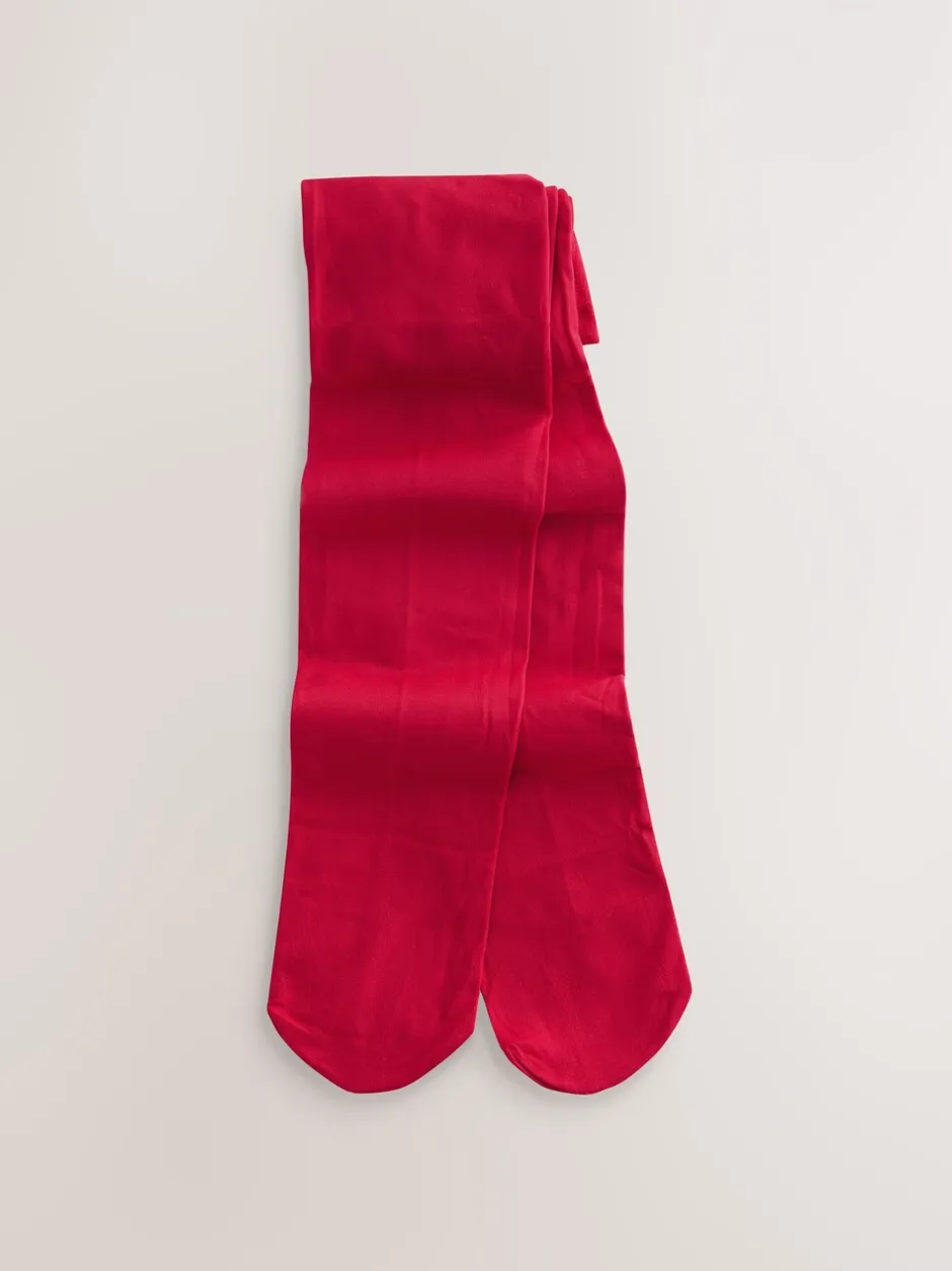 Sokken En Panty's|Next Rood - 80 Denier schoolmaillot
