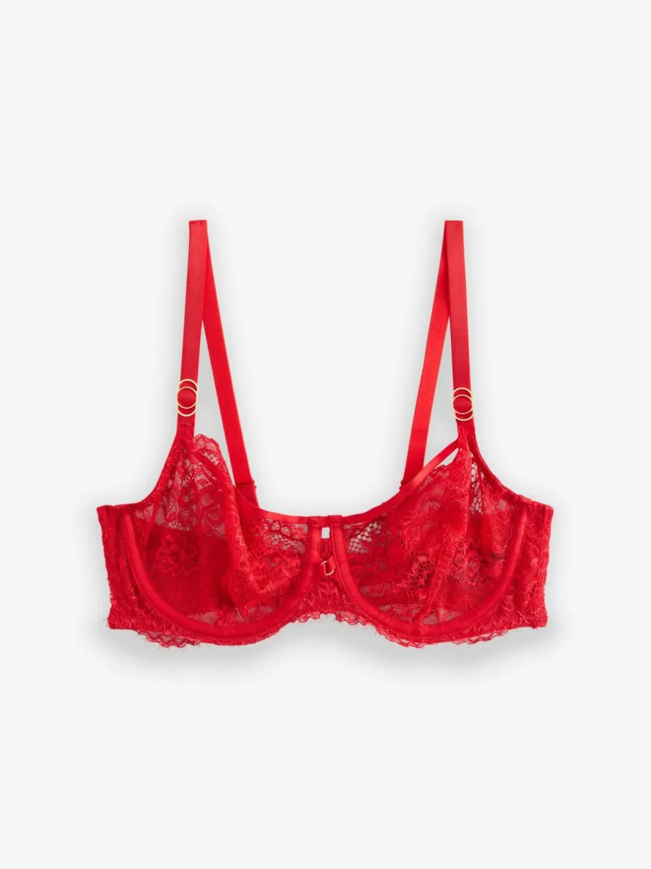 Beha's*Next - A-E Lace Bra Rood