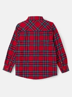 Shirts*Angel & Rocket - Camden Brushed Shirt With Bow Tie Rood
