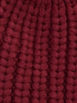 Mutsen, Handschoenen En Sjaals|Barbour Rood - ® Saltburn beanie-muts met pompon