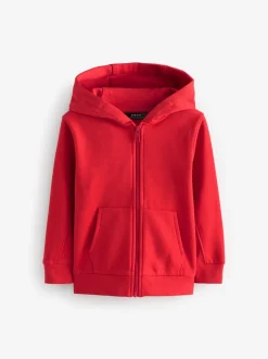 Sweaters En Hoody´S*Next Rood - Effen hoodie met doorlopende rits (3-16 jr)