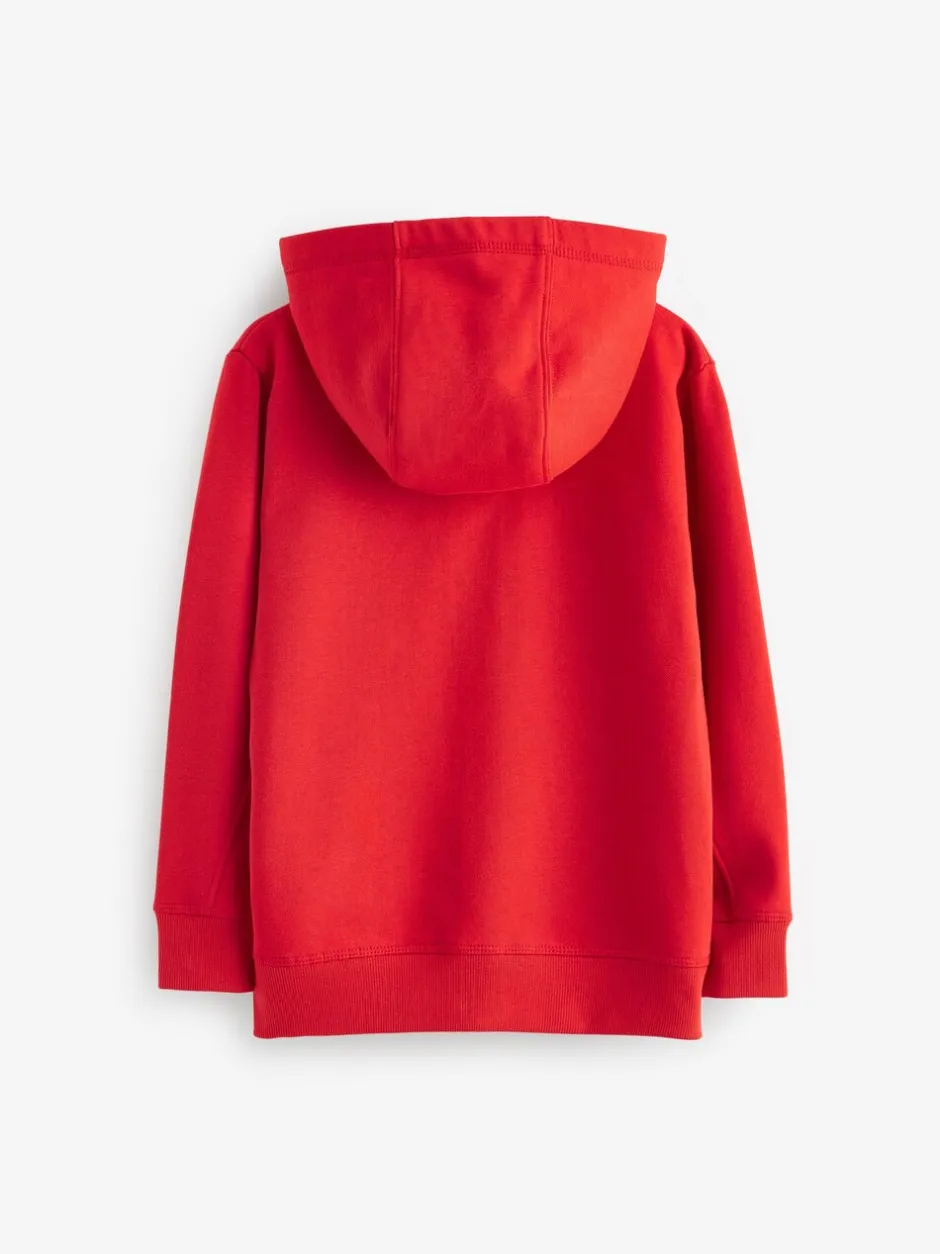 Sweaters En Hoody´S*Next Rood - Effen hoodie met doorlopende rits (3-16 jr)