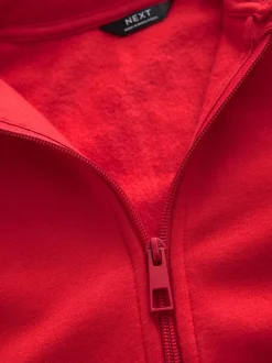 Sweaters En Hoody´S*Next Rood - Effen hoodie met doorlopende rits (3-16 jr)