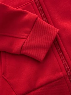 Sweaters En Hoody´S*Next Rood - Effen hoodie met doorlopende rits (3-16 jr)