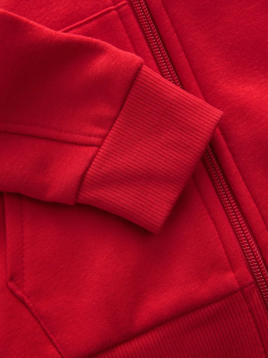 Sweaters En Hoody´S*Next Rood - Effen hoodie met doorlopende rits (3-16 jr)