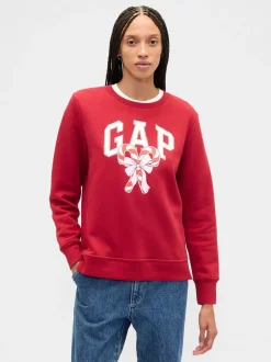 Sportkleding*Gap Rood - - Relaxed sweatshirt met logo