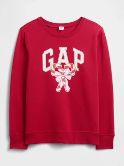 Sportkleding*Gap Rood - - Relaxed sweatshirt met logo