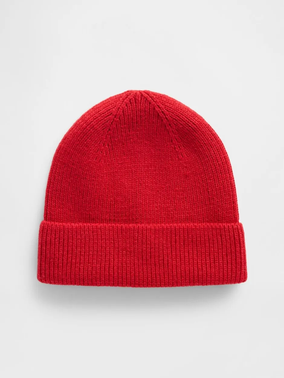 Mutsen, Sjaals En Handschoenen*Gap - Cosy Ribbed Beanie Rood