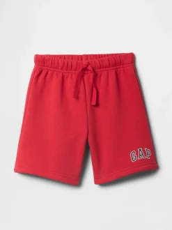 Shorts|Gap - joggingbroek met elastische taille met logo (6 mnd - 5 jr) Rood