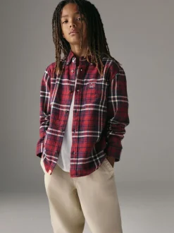 Shirts|Superdry - Geruit hemd Rood