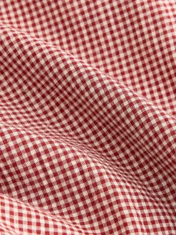 Broeken|Next - Gingham Wide Leg Trousers Rood