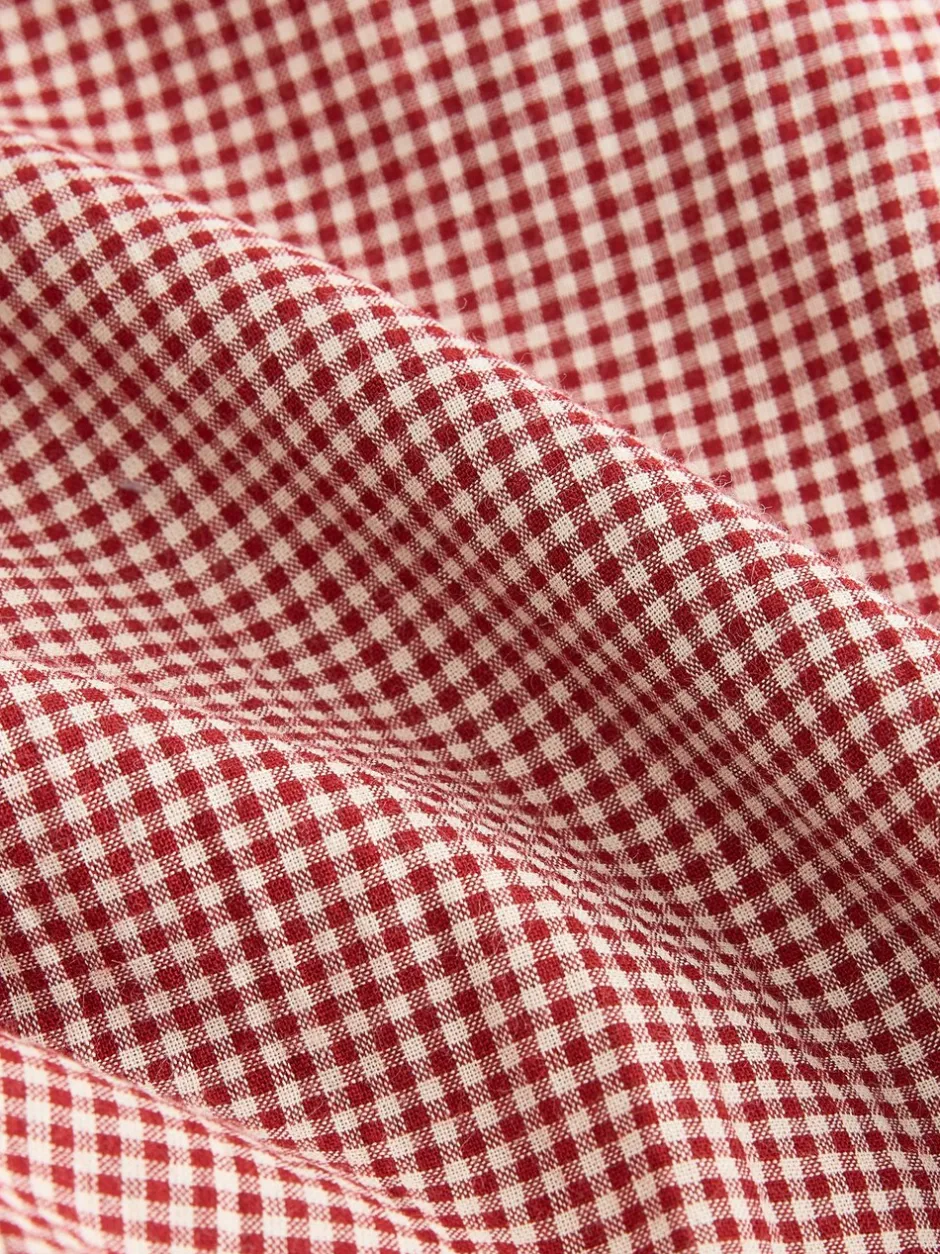 Broeken|Next - Gingham Wide Leg Trousers Rood