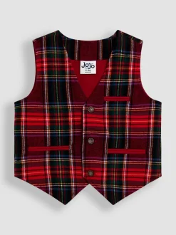 Kostuums En Herenvesten*Jojo Maman Bébé - 3-Piece Bow Tie Waistcoat & Shirt Set Rood