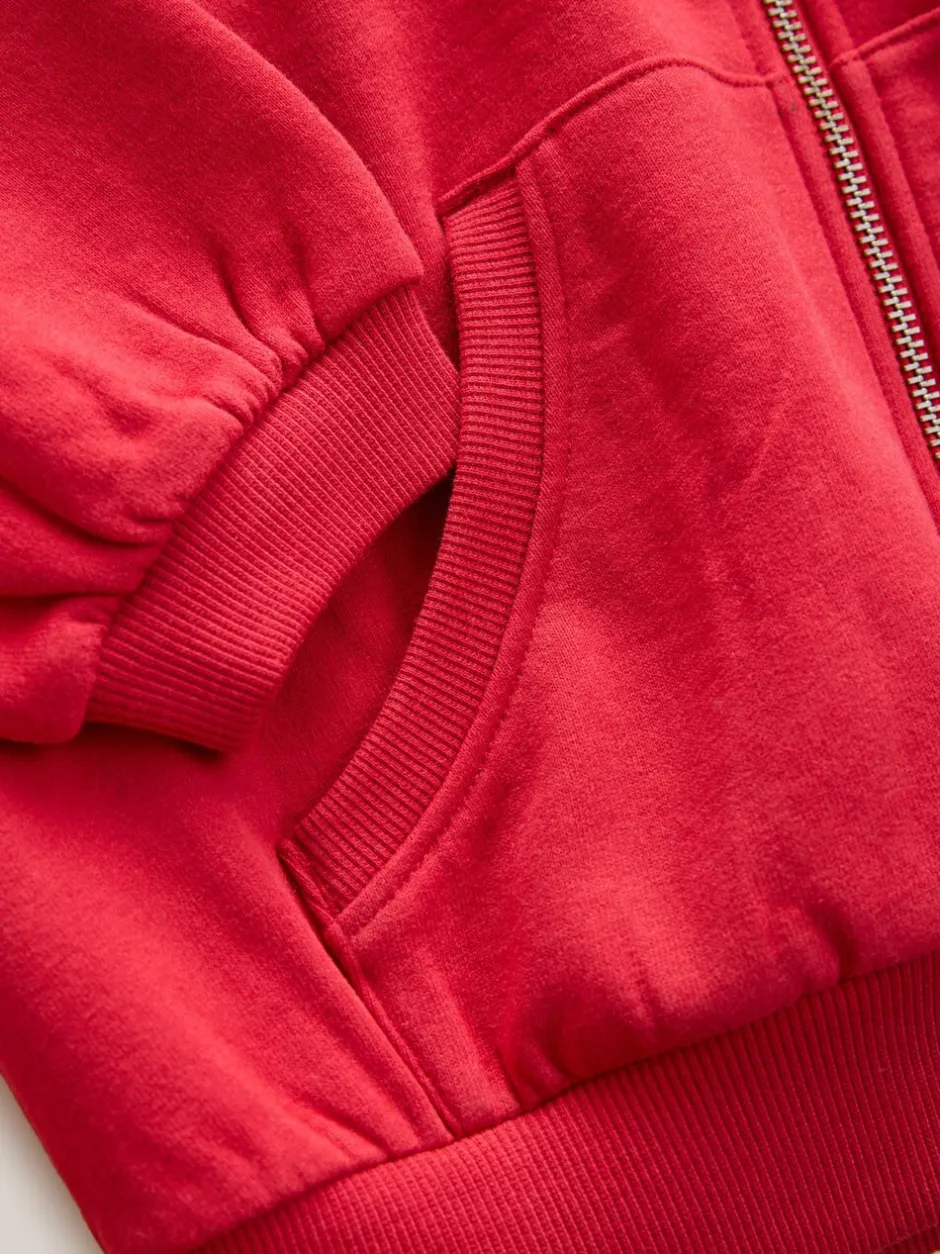 Schoolkleding|Sweaters En Hoody´S*Next - Katoenrijke sporthoodie met ritssluiting (3-16 jr) Rood